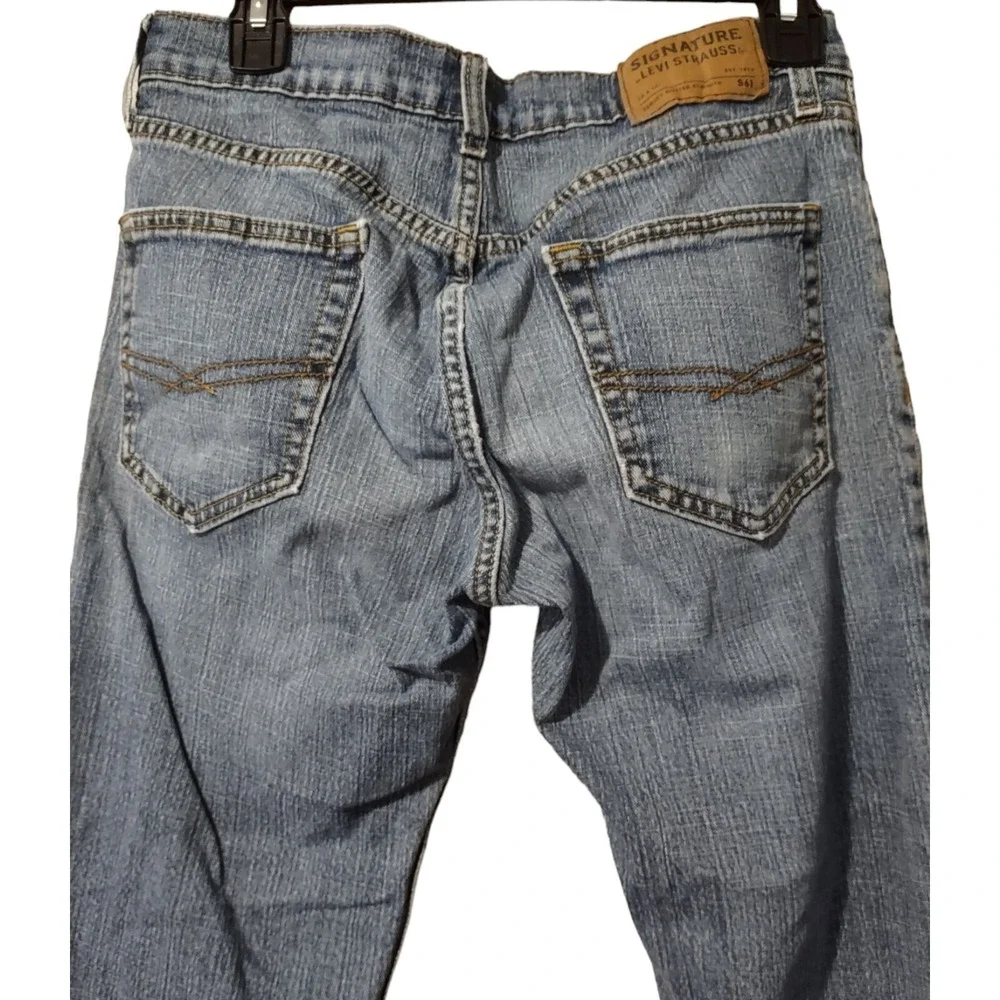 Signature By Levi Strauss S61 Jeans Mens 29x28 Relaxed 5 Pocket Blue Denim